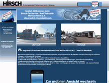 Tablet Screenshot of hirsch-boschservice.de